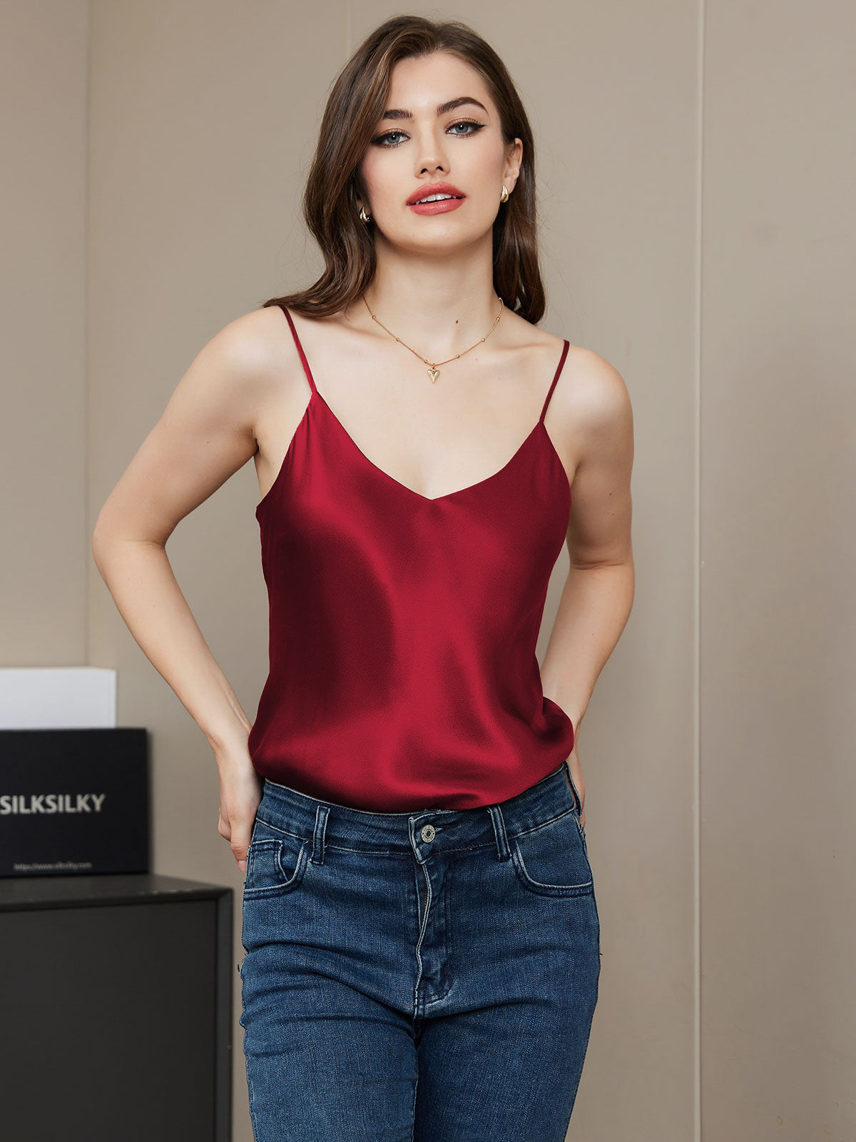 LUNA - Luxe Pure Seta Camicetta per Notti Sensuali
