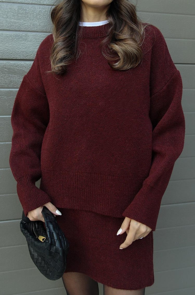 ASTRID - Set autunnale alla moda con gonna e maglione | Elegante e comodo