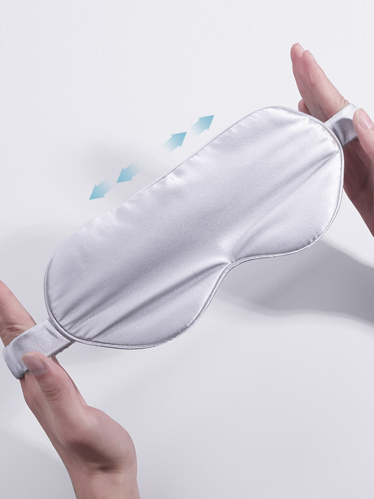 LUMORA - Maschera per gli occhi in seta morbida per un riposo ottimale