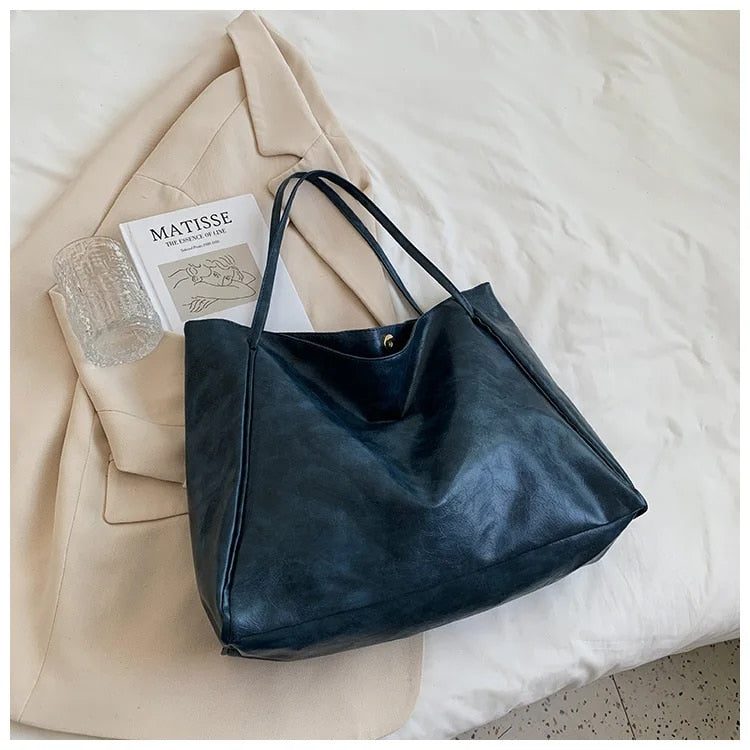 Variant image for Emory Grote Handtas Dames Retro Stijl Elegante PU-Lederen Tas-1