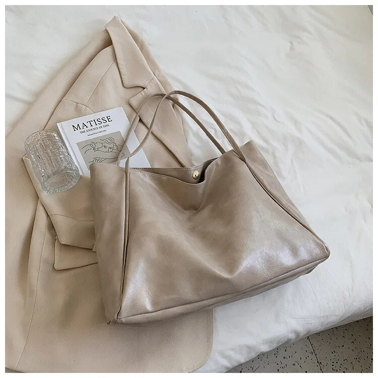 Variant image for Emory Grote Handtas Dames Retro Stijl Elegante PU-Lederen Tas-2