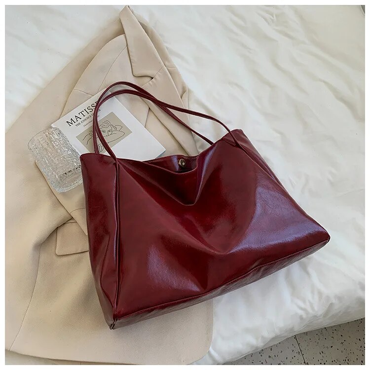 Variant image for Emory Grote Handtas Dames Retro Stijl Elegante PU-Lederen Tas-4