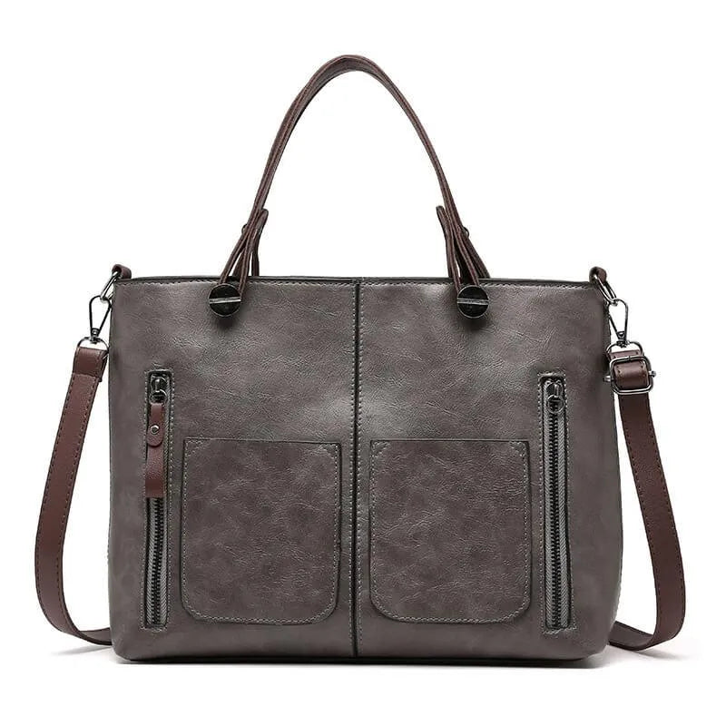 Variant image for Klassieke Leren Schoudertas Dames - Zwart Elegante Stijl-3