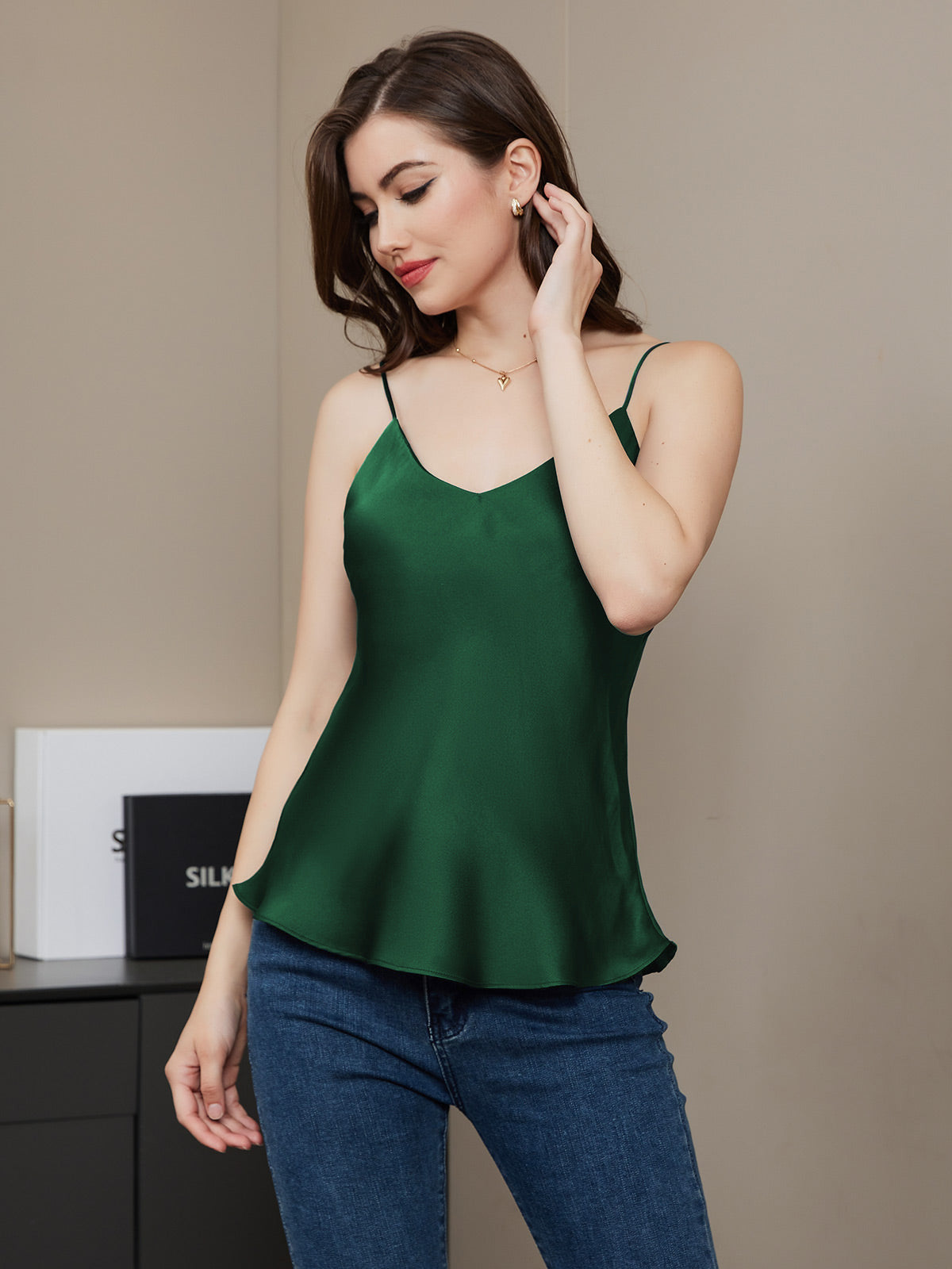 LUNA - Luxe Pure Seta Camicetta per Notti Sensuali