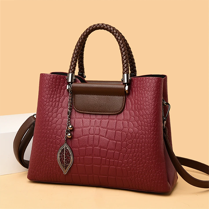 Variant image for Fransika Leren Damestas Zwart - Stijlvol en Luxueus Dames Tas-4
