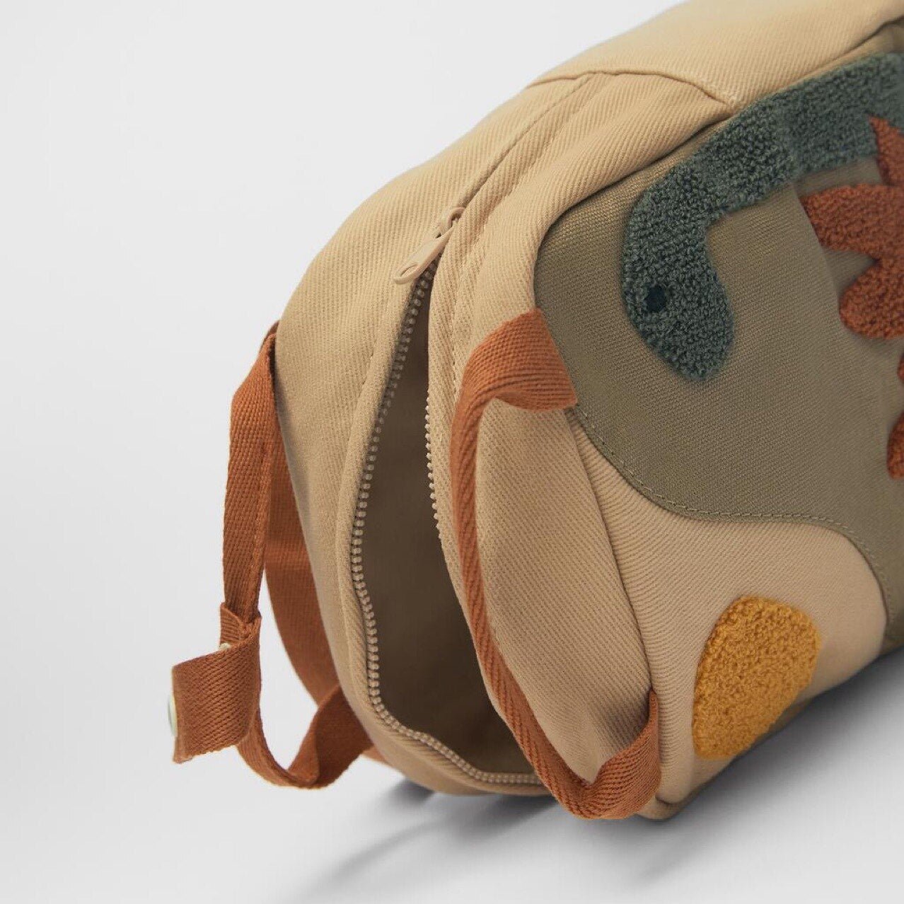 Ecologische Kinderrugzak Handgemaakt Militaire Stijl-3