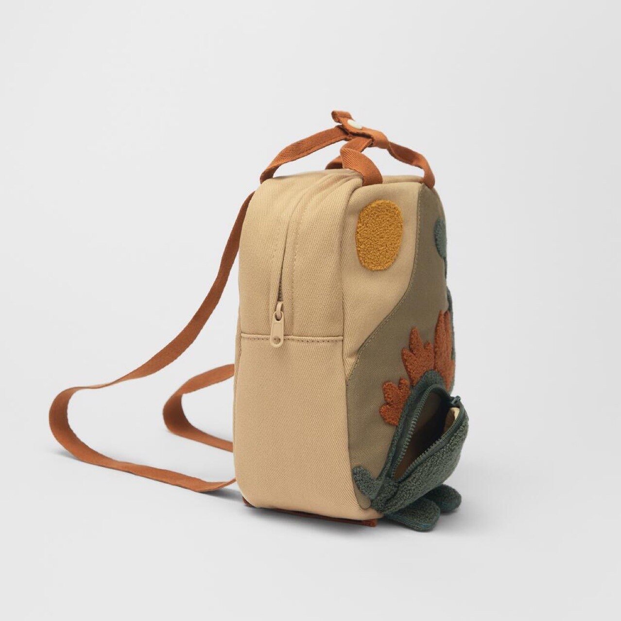 Ecologische Kinderrugzak Handgemaakt Militaire Stijl-4
