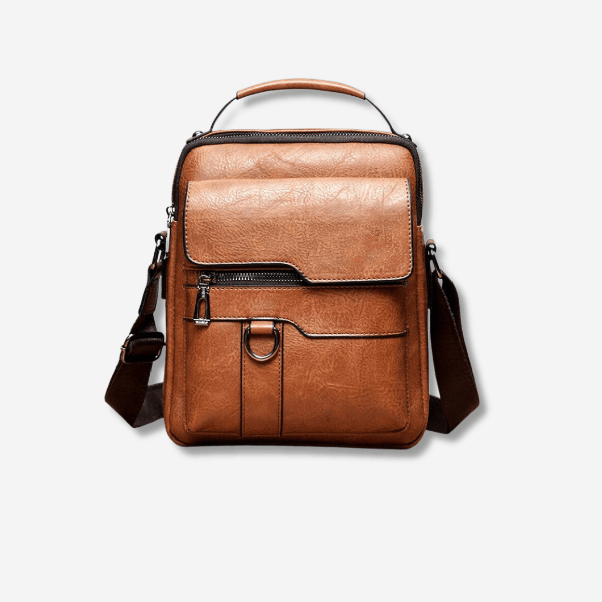 Luxe Leren Schoudertas Dames - Zwarte Schoudertas Stijlvol en Praktisch-2