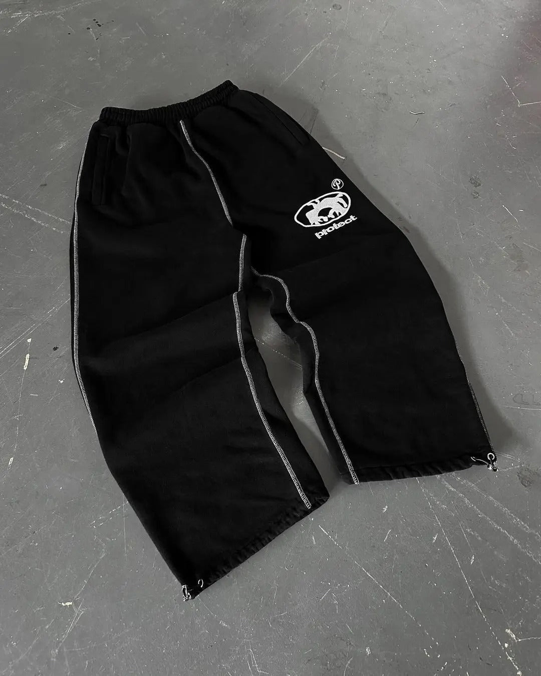 Pantaloni da jogging larghi protettivi | Trendy vestibilità ampia per uomo