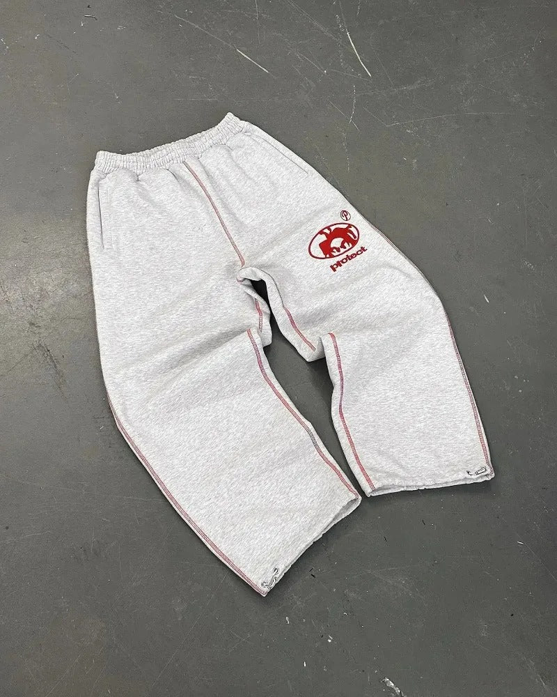 Pantaloni da jogging larghi protettivi | Trendy vestibilità ampia per uomo