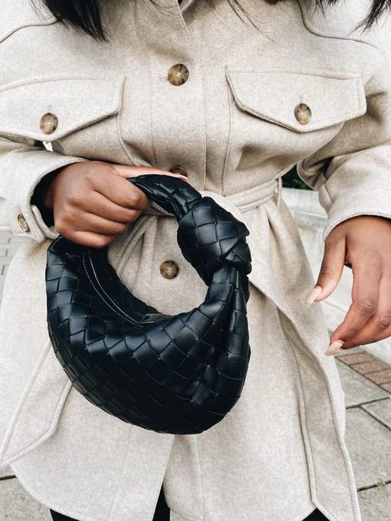 Elegante Gevlochten Handtas Dames - Moderne Stijl voor Elke Gelegenheid-1