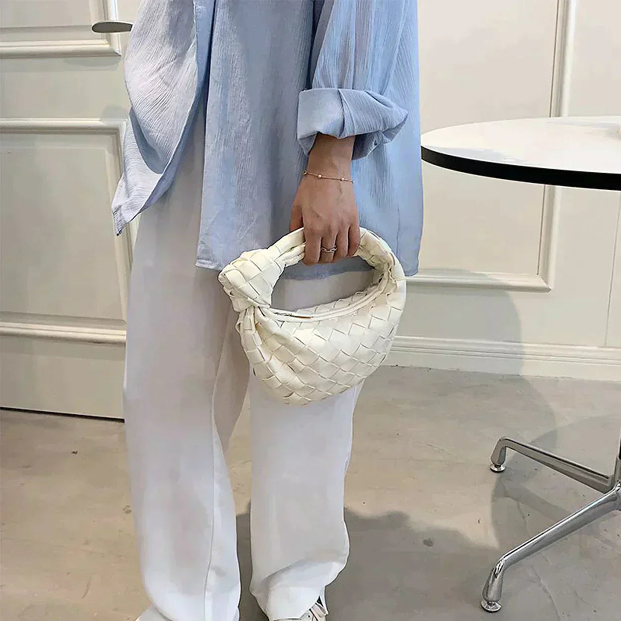 Elegante Gevlochten Handtas Dames - Moderne Stijl voor Elke Gelegenheid-5