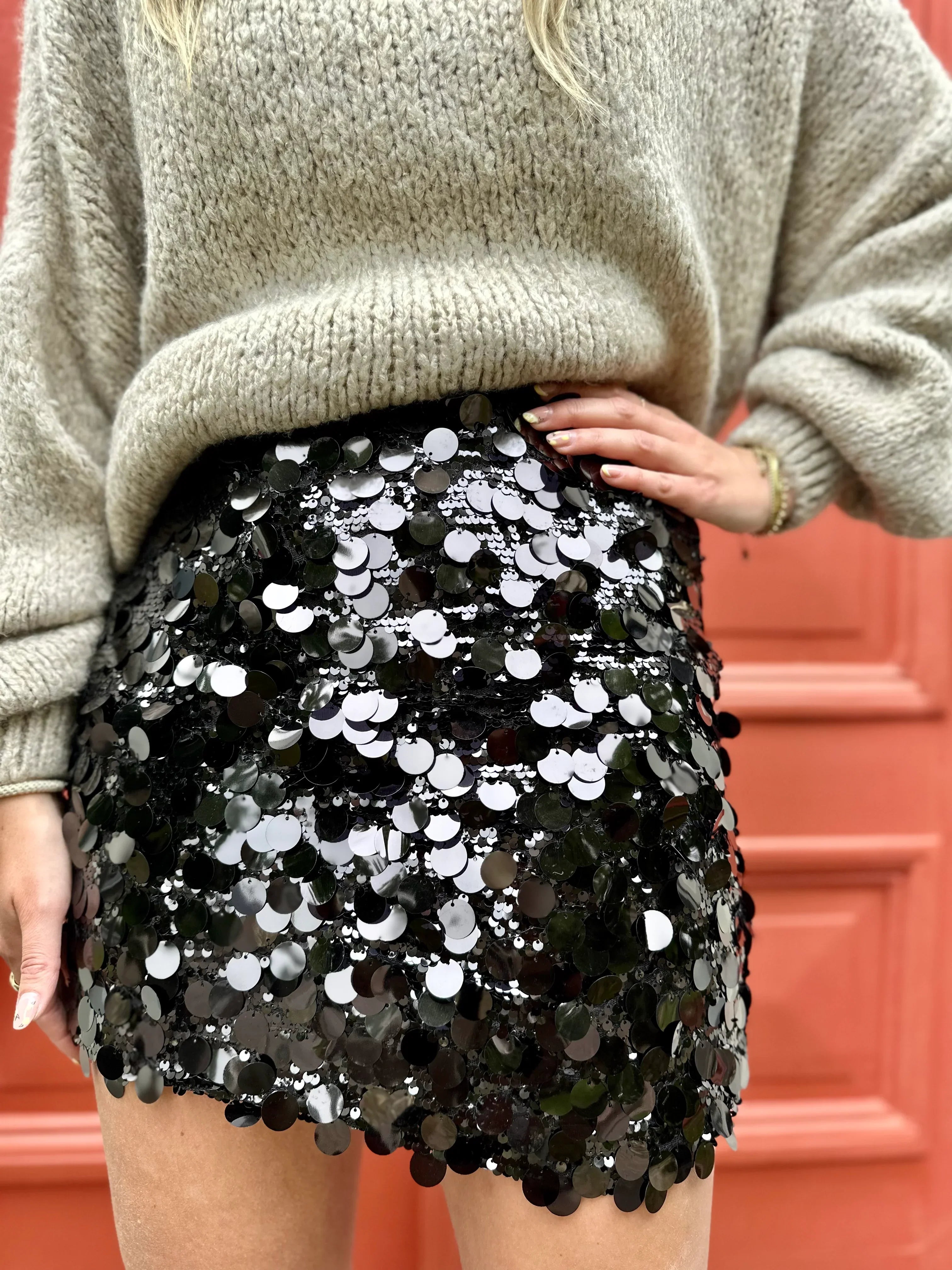 SIRENA – Falda mini de lentejuelas para un look glamuroso