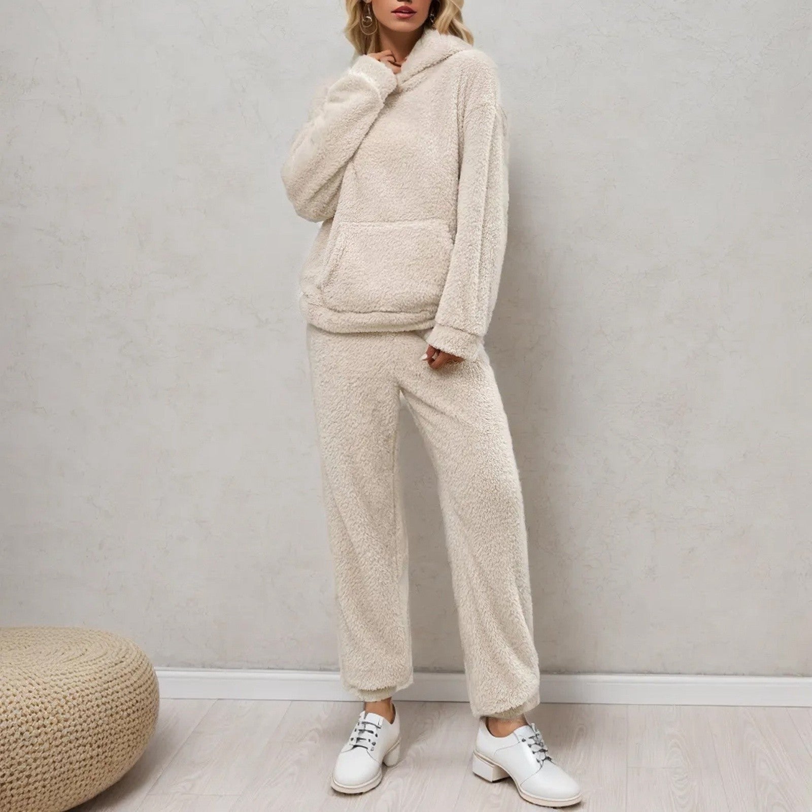 FENNA - Accogliente e Caldo Huispak per Donne con Maglione Teddy
