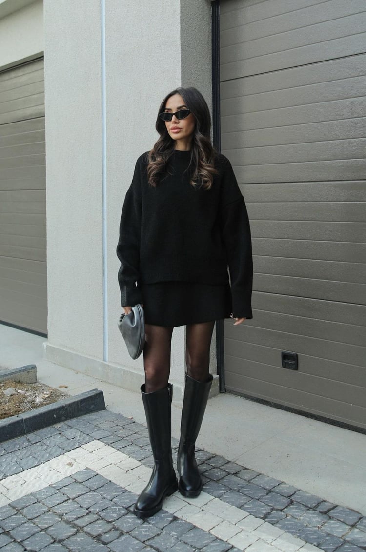 ASTRID - Set autunnale alla moda con gonna e maglione | Elegante e comodo