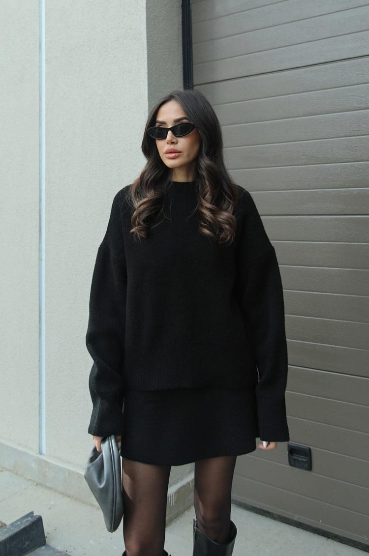 ASTRID - Set autunnale alla moda con gonna e maglione | Elegante e comodo