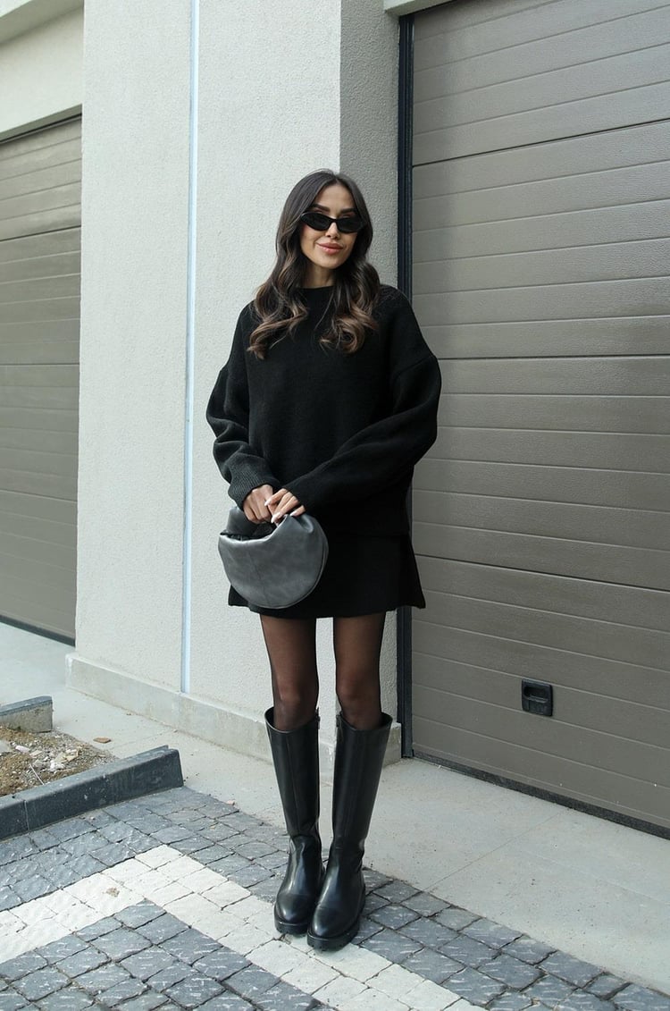 ASTRID - Set autunnale alla moda con gonna e maglione | Elegante e comodo
