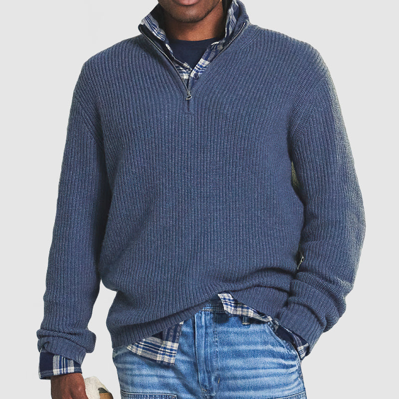 MARLOW – Half-Zip Gebreide Trui voor Heren | Casual Chic & Perfect voor Koude Dagen