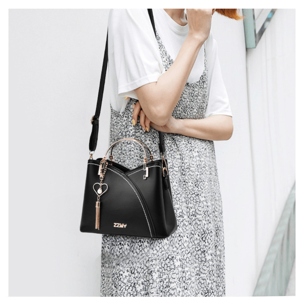 Elvine Luxe Handtas Dames - Moderne Stijl Met Verstelbare Schouderriem-2