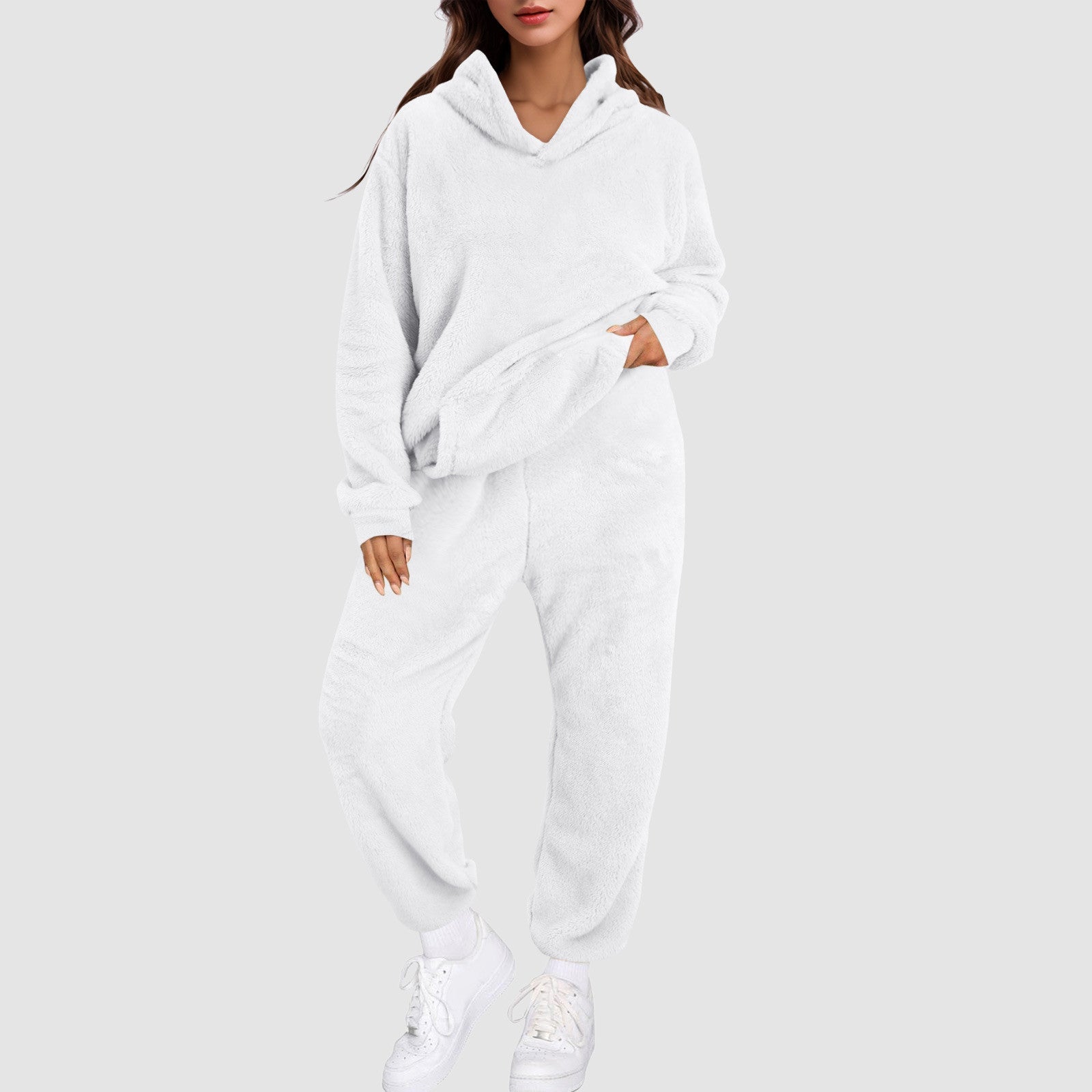 FENNA - Accogliente e Caldo Huispak per Donne con Maglione Teddy