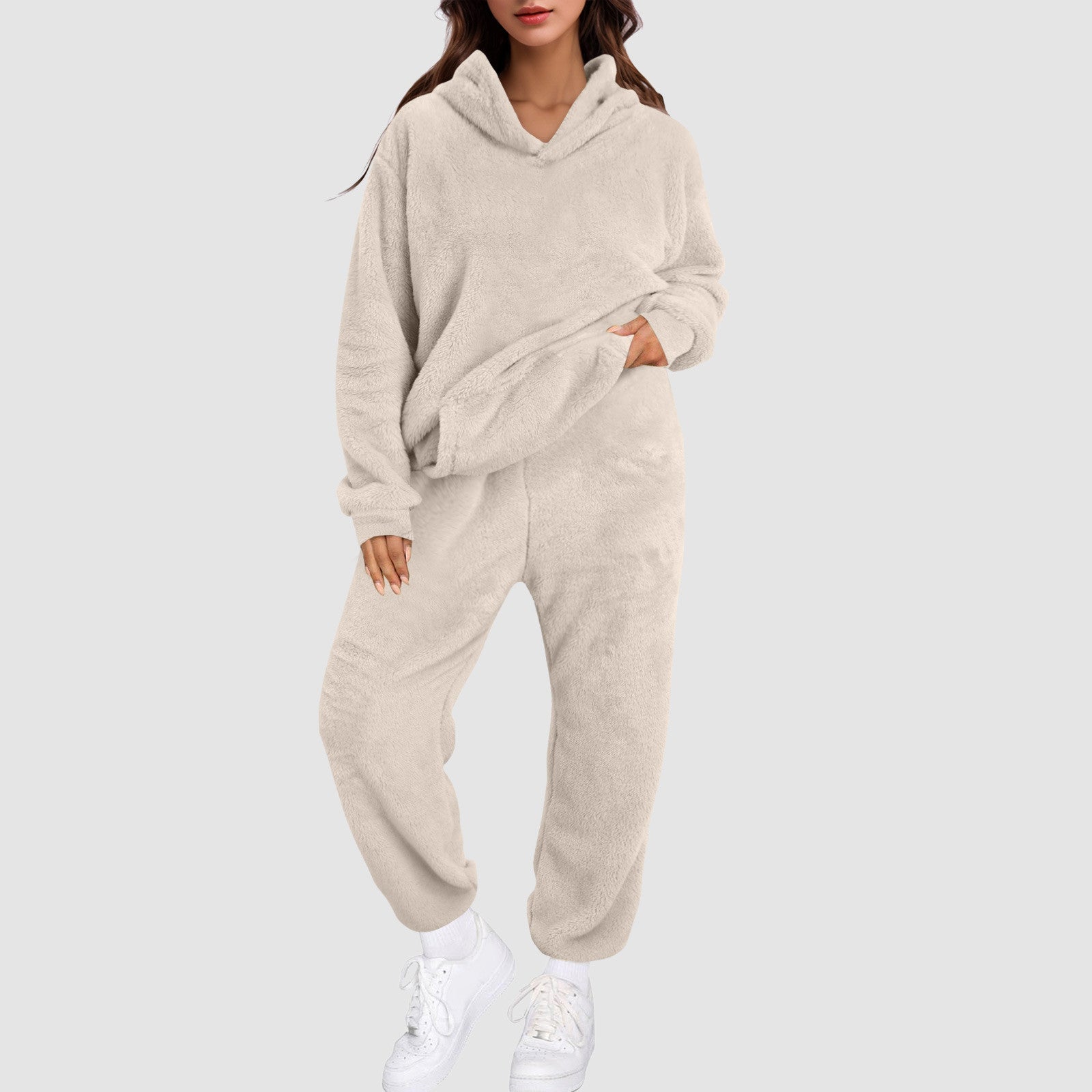 FENNA - Accogliente e Caldo Huispak per Donne con Maglione Teddy