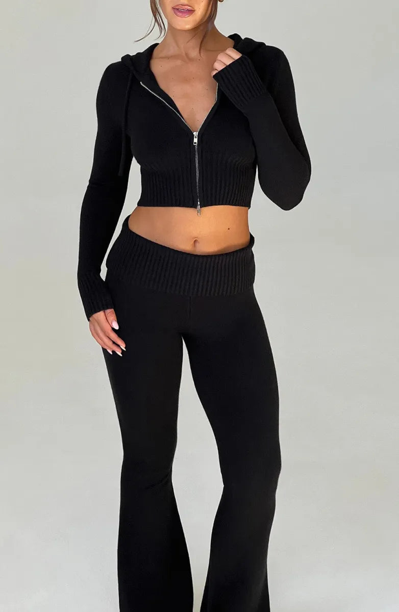 Set Lounge Lunara Donna | Pantaloni Svasati e Top per Giornate Primaverili ed Estive Rilassate