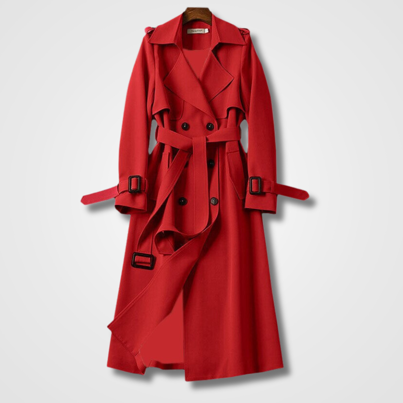 HILDE - Trendy Trenchcoat voor Vrouwen | Vintage Look, Hippe Stijl