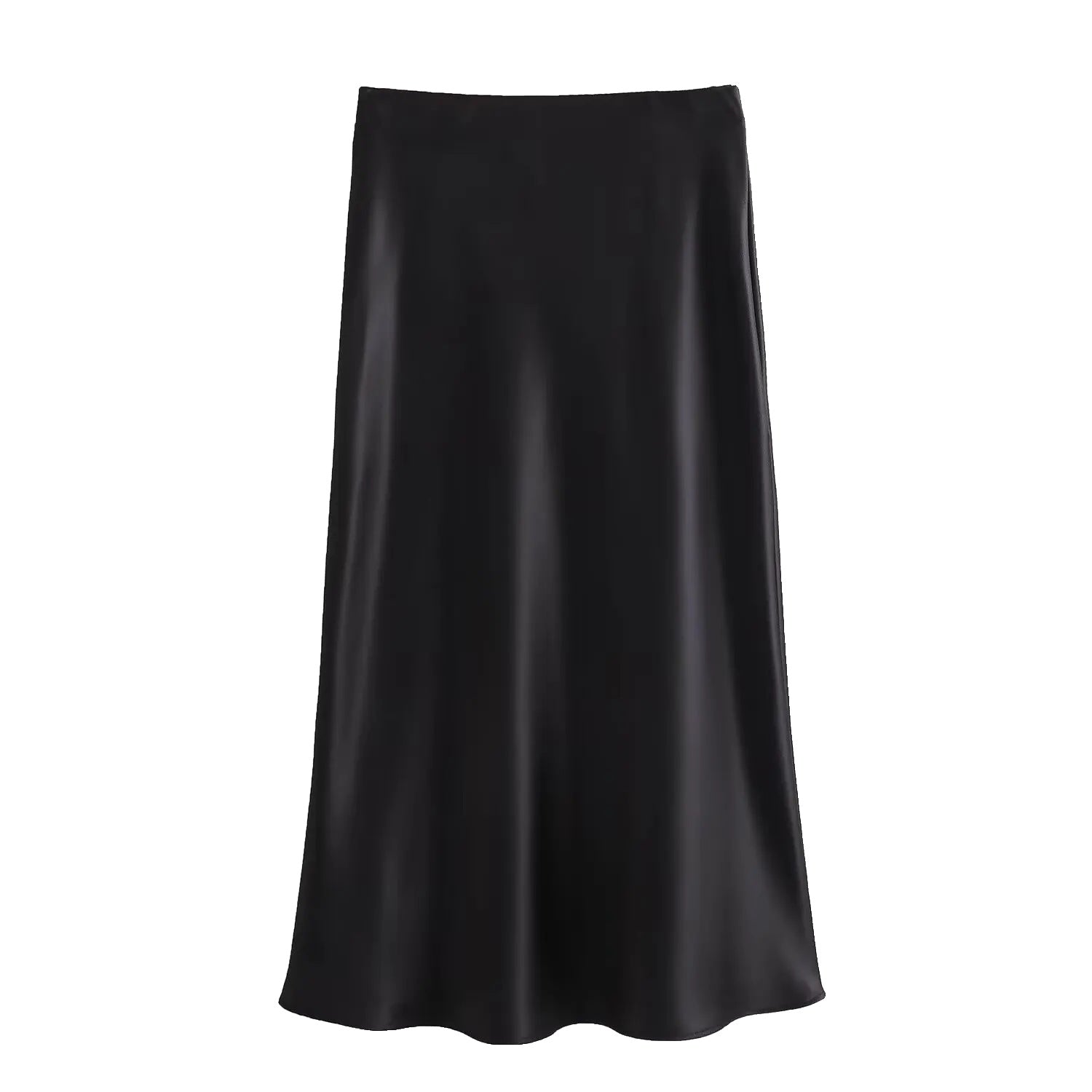 Hoge Taille Satijnen Rok voor Dames - Elegante Midden-Lengte in Luxe Satijn, Flatterende Pasvorm voor Elke Gelegenheid 1