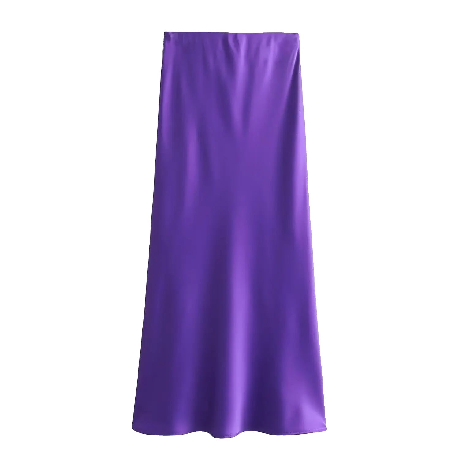 Variant image for Hoge Taille Satijnen Rok voor Dames - Elegante Midden-Lengte in Luxe Satijn, Flatterende Pasvorm voor Elke Gelegenheid-28