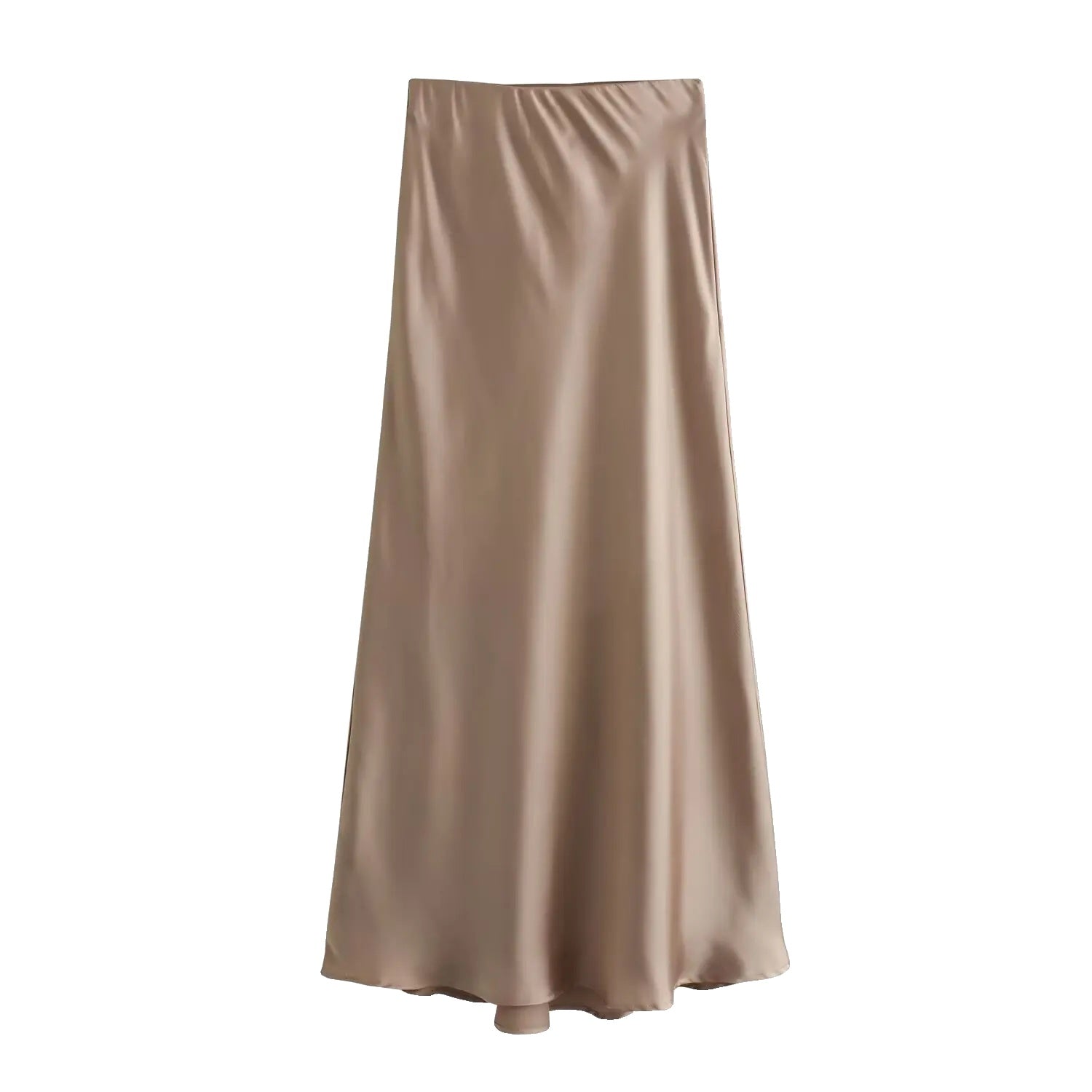Variant image for Hoge Taille Satijnen Rok voor Dames - Elegante Midden-Lengte in Luxe Satijn, Flatterende Pasvorm voor Elke Gelegenheid-12