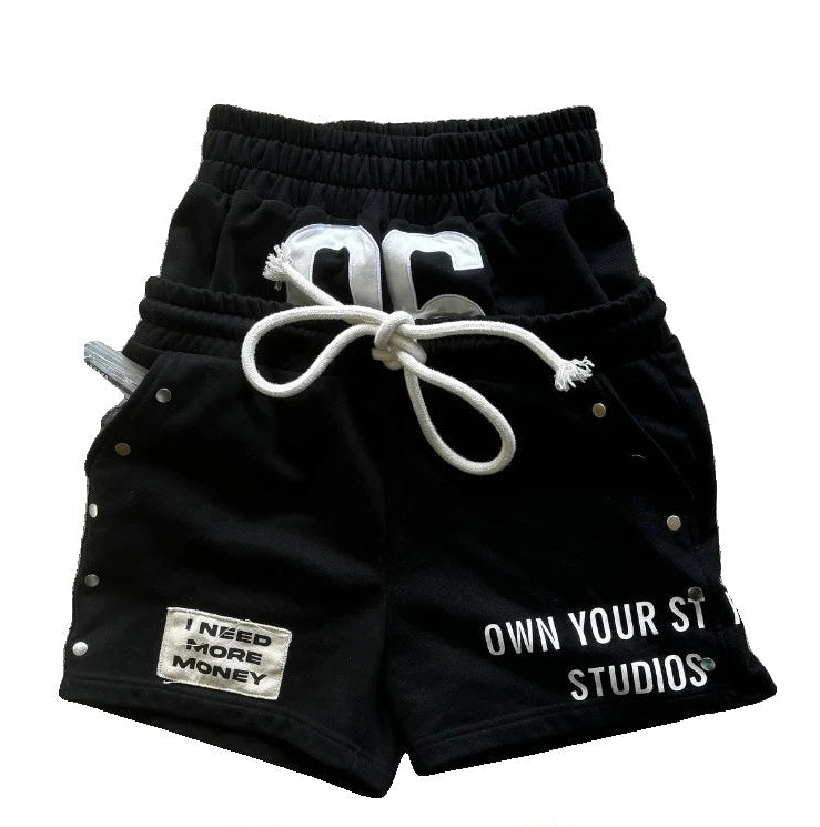 Modieuze Sportshort Dames - Losse Amerikaanse Retro Harajuku Y2K Shorts van Ademend Materiaal 1