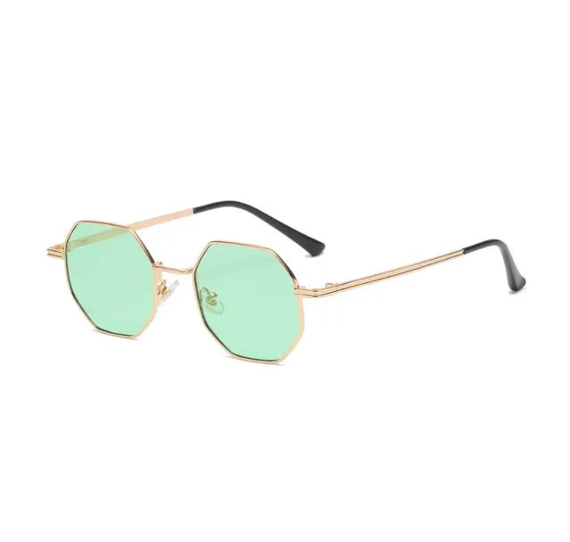 Leila Retro Polygon Zonnebril Dames - Stedelijke Flair Fashion-4