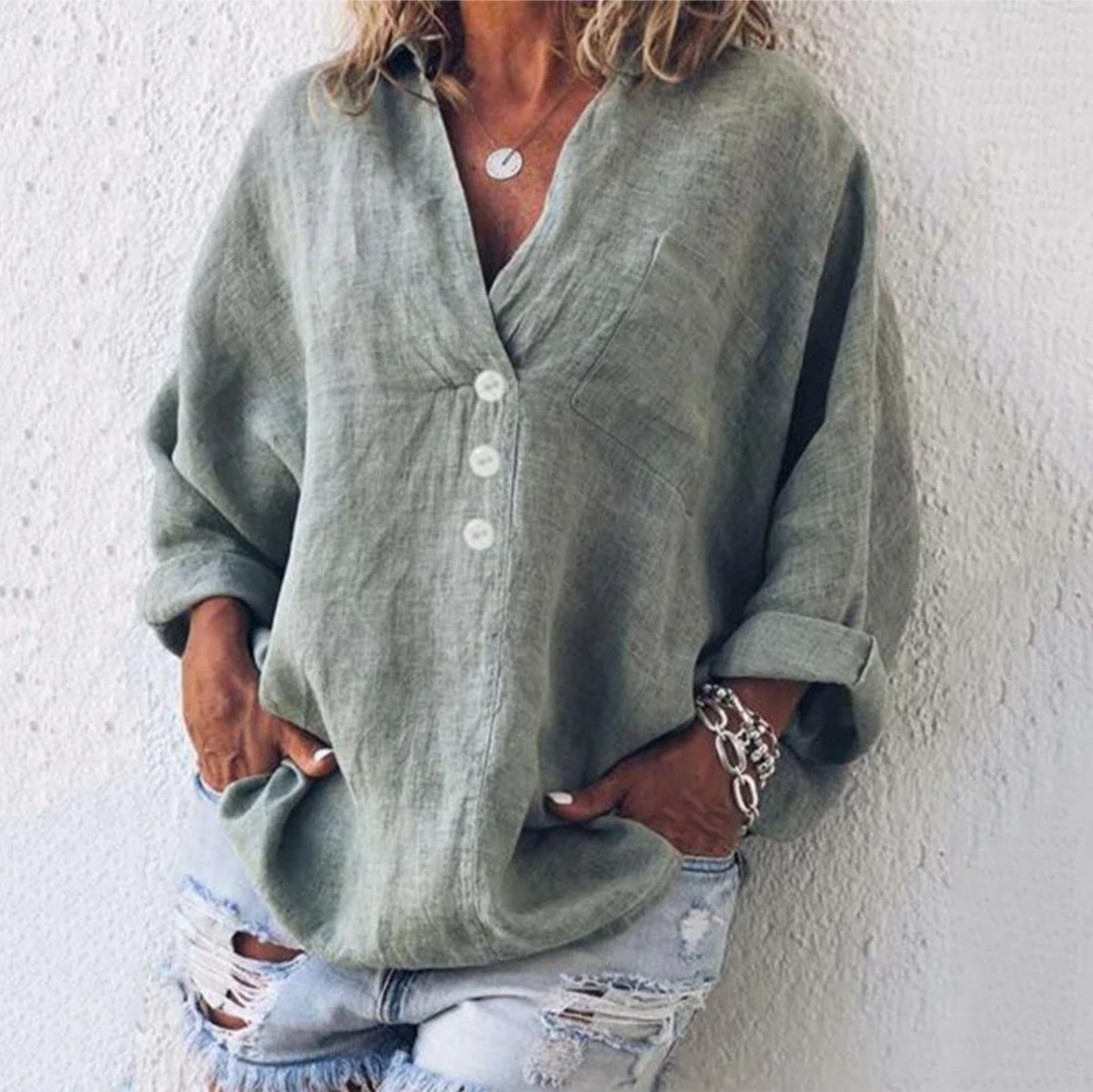 DORÉ – Stijlvolle Damesblouse | Chic & Comfortabel Overhemd voor Lente & Zomer