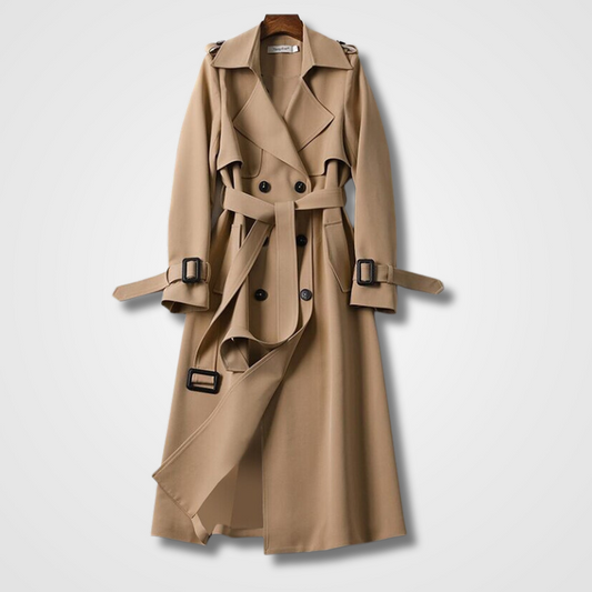 HILDE - Trendy Trenchcoat voor Vrouwen | Vintage Look, Hippe Stijl