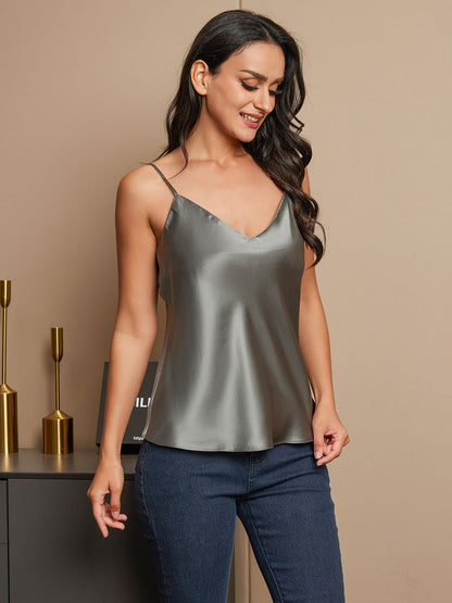 LUNA - Luxe Pure Zijde Camisole voor Sensuele Nachten