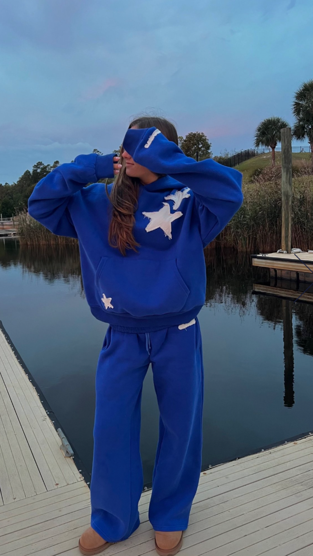 AZULE STARRY SET – Tuta da allenamento da donna | Streetwear caldo e accogliente per autunno e inverno