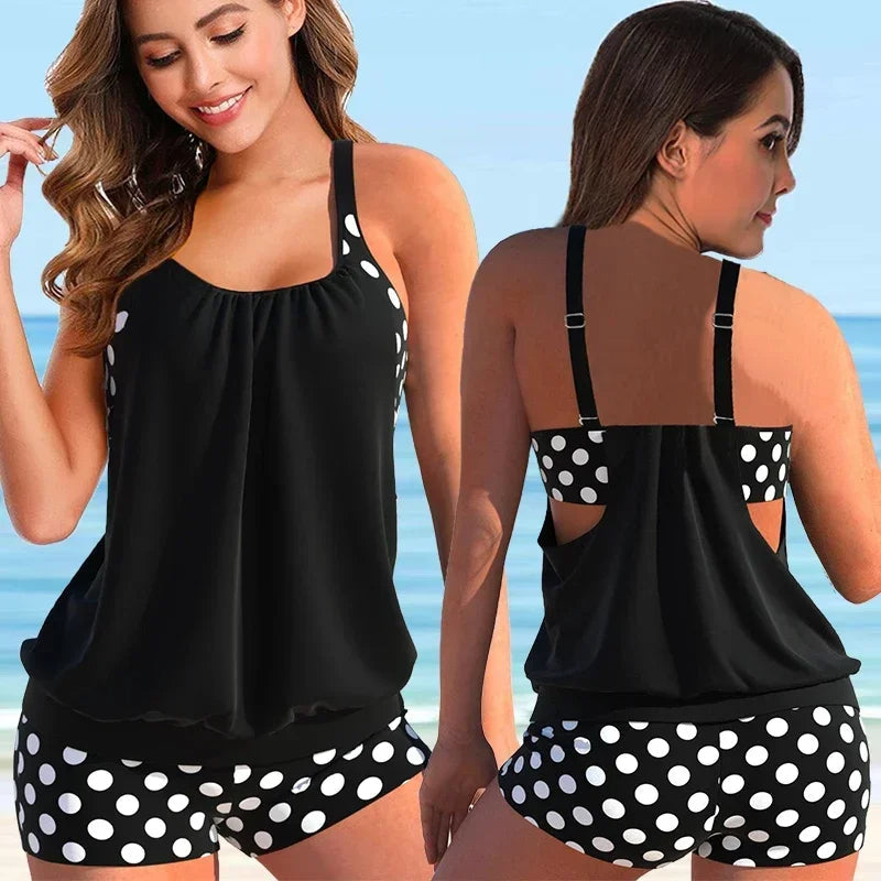 Variant image for Dames Tankini Set Bloemenprint Racerback Stijl-55