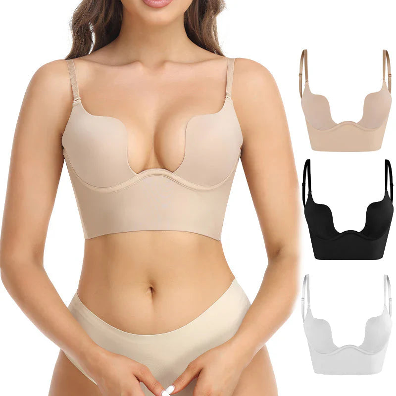 Dames Backless BH Zwart M Naadloos Ademendmateriaal-4