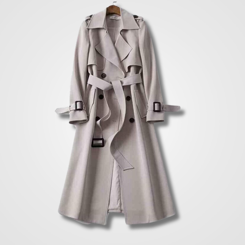 HILDE - Trendy Trenchcoat voor Vrouwen | Vintage Look, Hippe Stijl