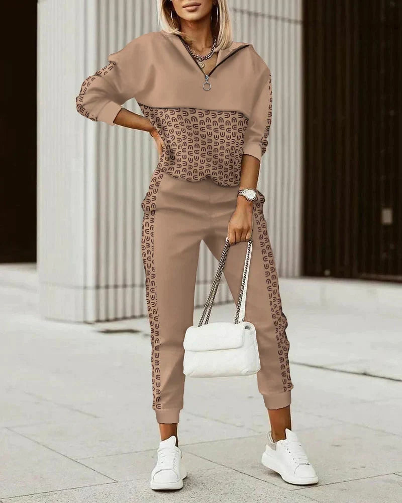 Chique Joggingpak Dames Luxe Comfortabel Huispak voor Thuis en Casual Gebruik 2