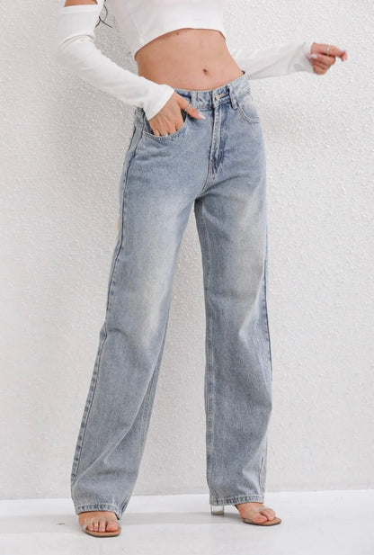 ZAAR - Straight Leg Jeans met Ripped Details