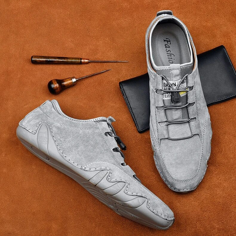 Echte Leren Loafers Herenschoenen Casual Elegant Stijl 5