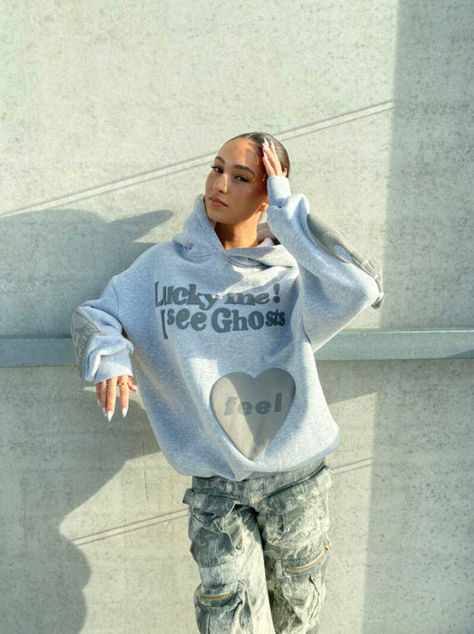 GHOST - Grijze Hoodie | Comfortabel, Stijlvol en Trendy