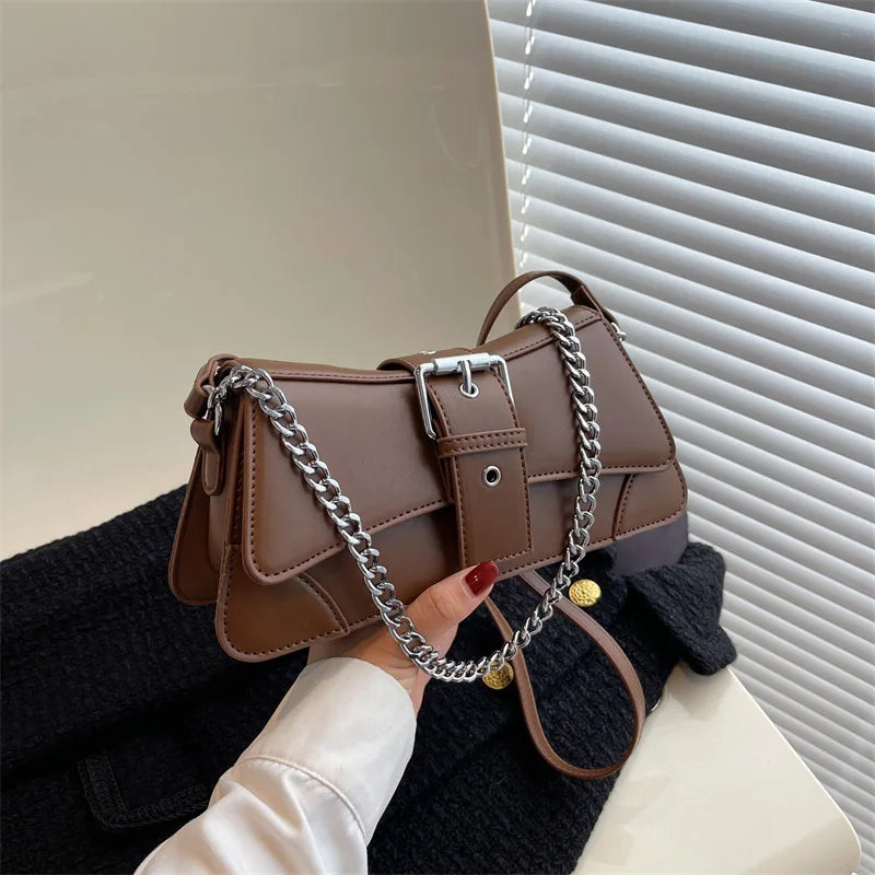 PU Leren Crossbody Tas Dames Minimalistische Stijl-2
