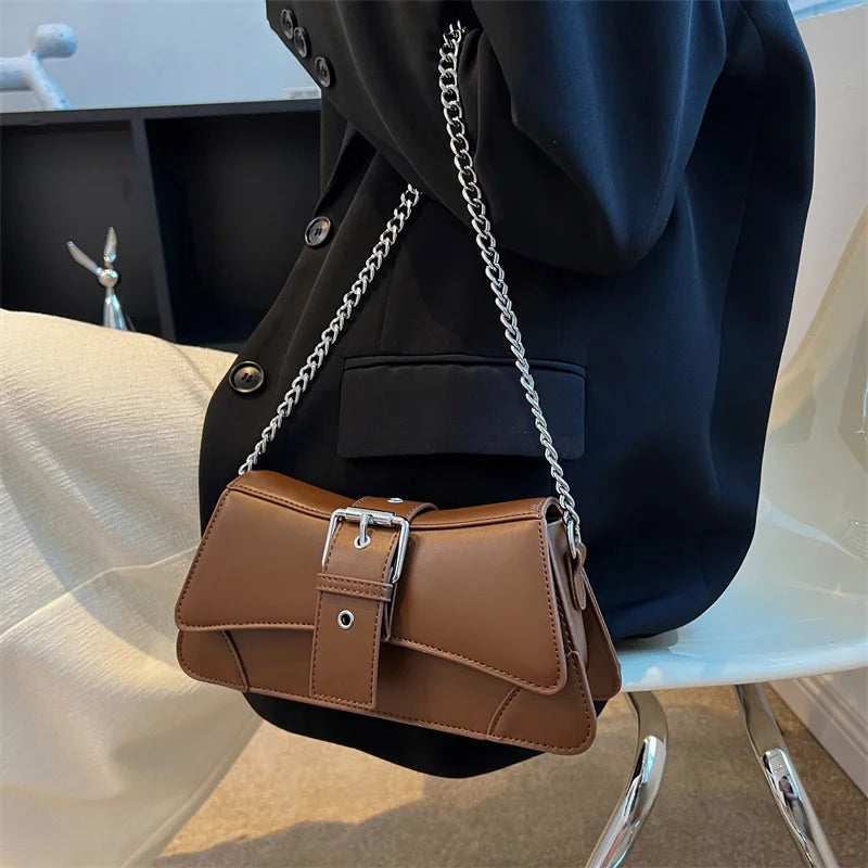 PU Leren Crossbody Tas Dames Minimalistische Stijl-1