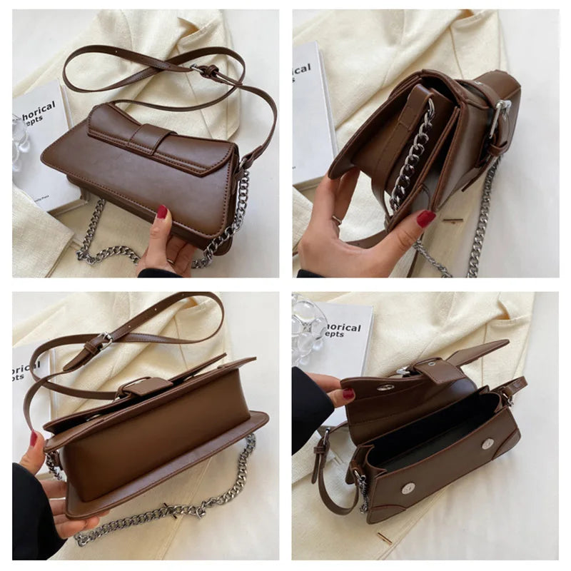 PU Leren Crossbody Tas Dames Minimalistische Stijl-3