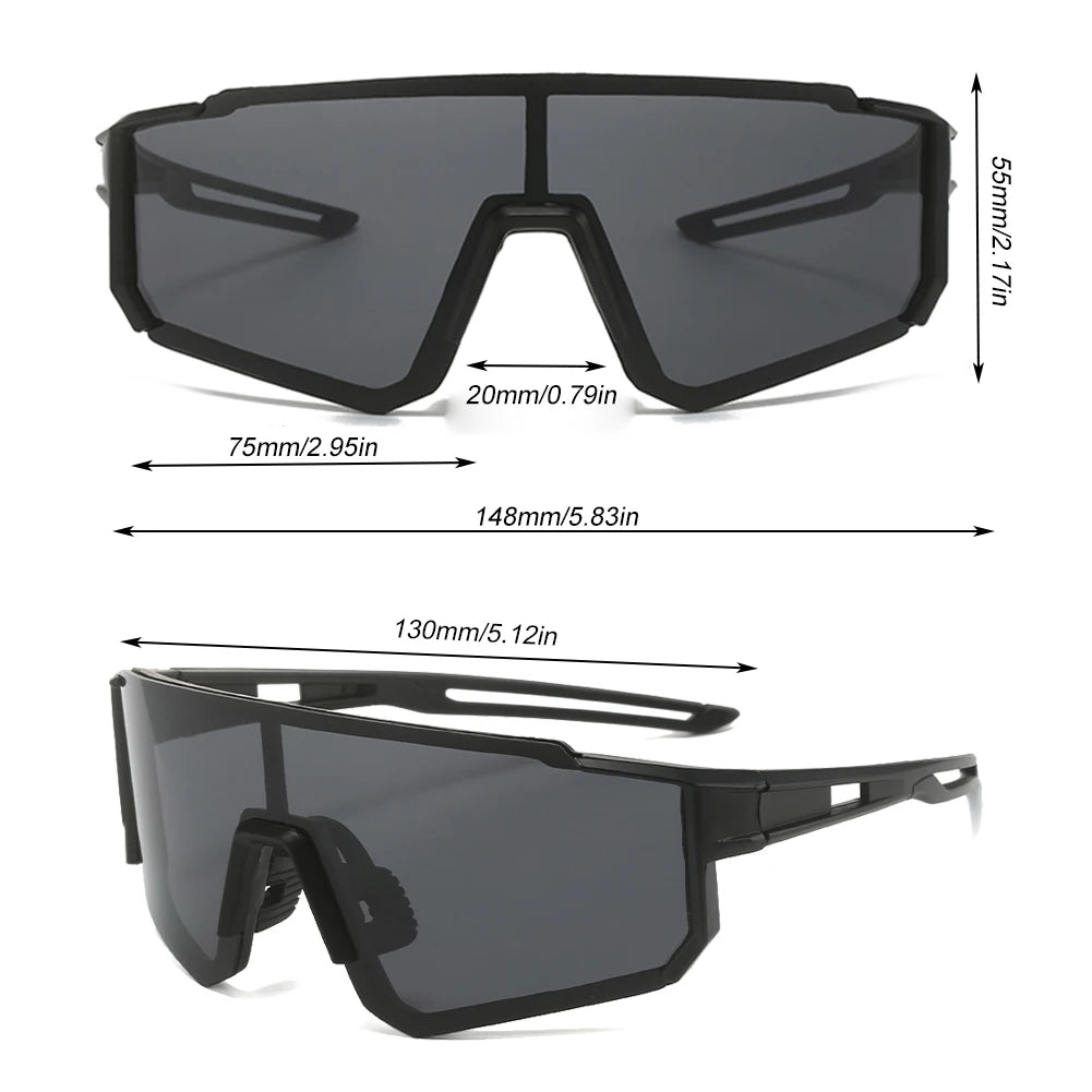 LYNX – Occhiali sportivi unisex con protezione UV400 e lenti polarizzate | Ideali per ciclismo invernale, sci e avventure all'aperto