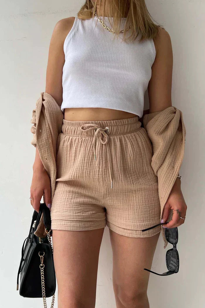 LINNÉA Co-ord Set Dames | Stijlvolle Loungewear Look voor Lente en Zomer