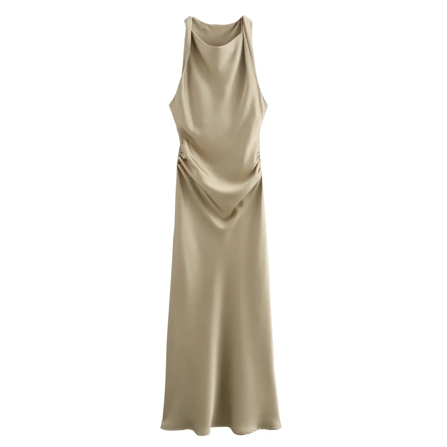 Variant image for Dames Midi Jurk Mouwloos Elegante Zomer Kleding voor Feestelijke Gelegenheden-20