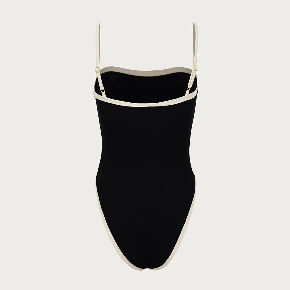 Dames Badpak Bandeau Met Verstelbare Schouderbandjes Voor Strand En Zwembad-2